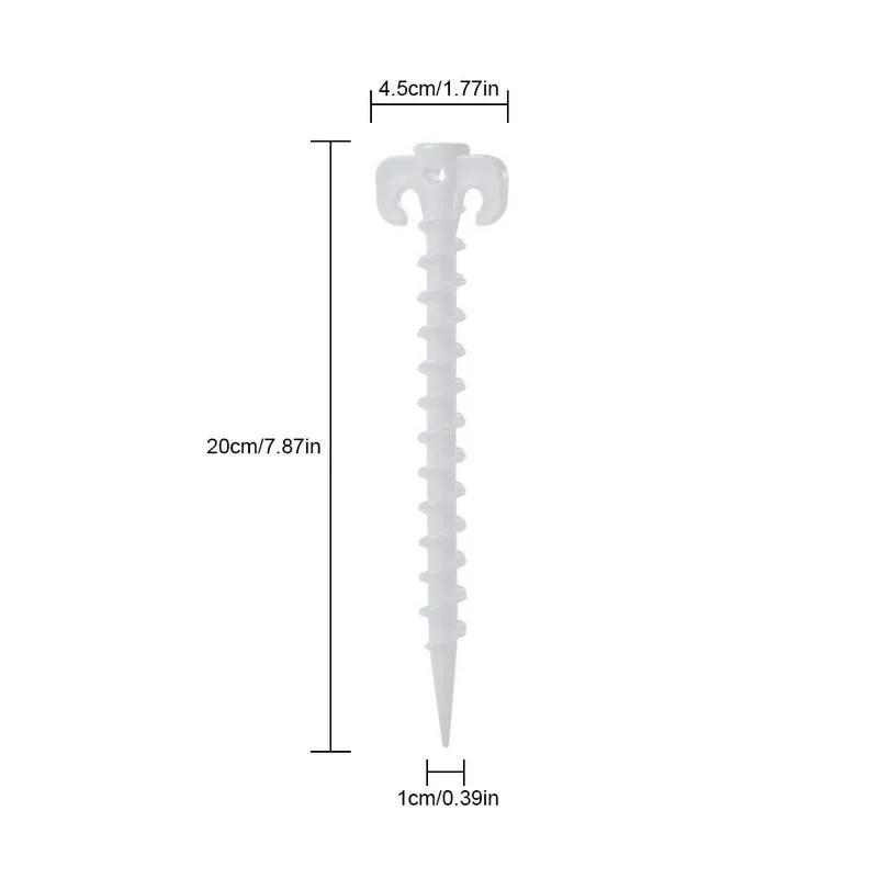 5pcs Luminous Camping Canopy Tent Ground Screw Pegs