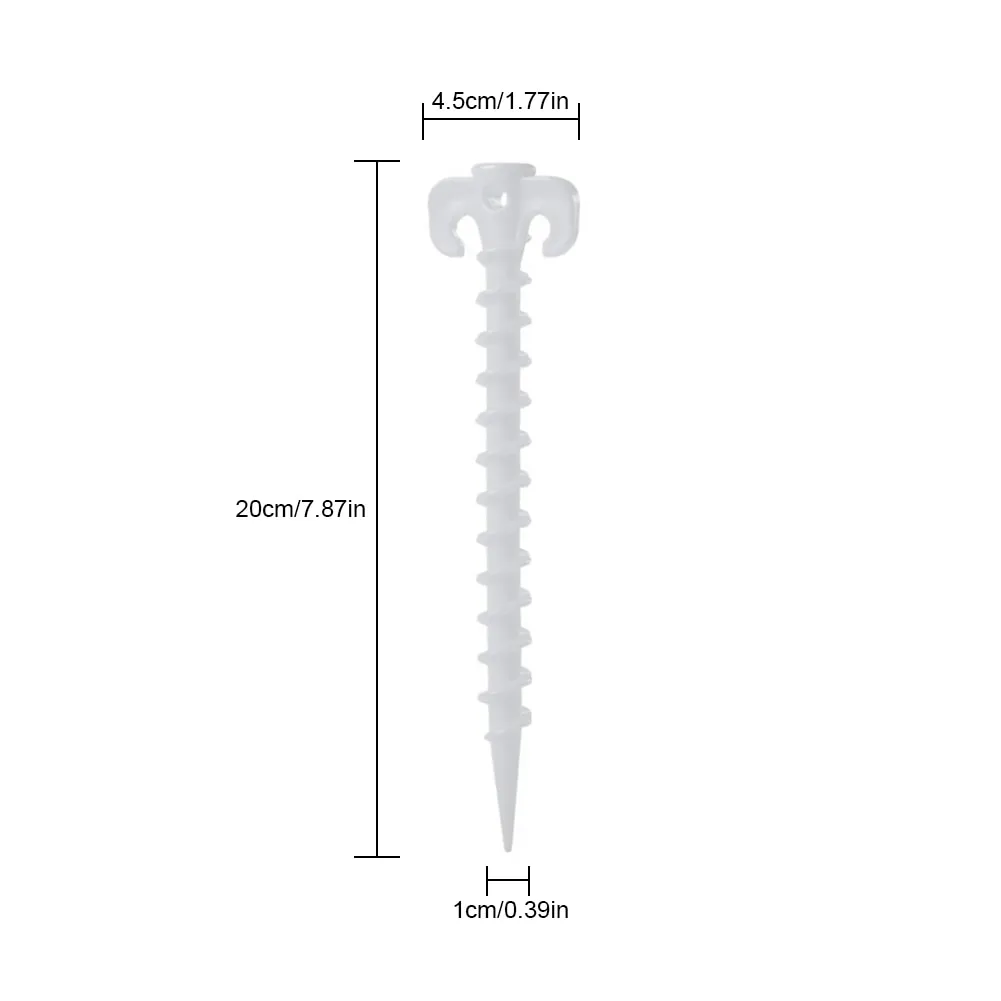 5pcs Luminous Camping Canopy Tent Ground Screw Pegs