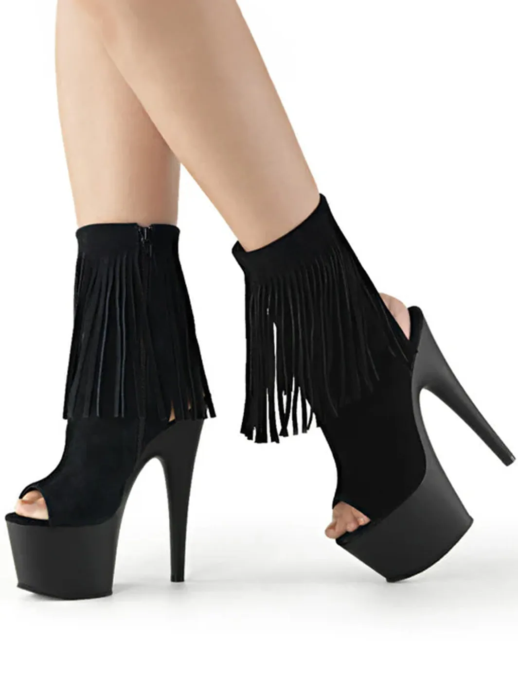 ADORE-1019 - BLACK FAUX SUEDE ✰ PRE ORDER ✰
