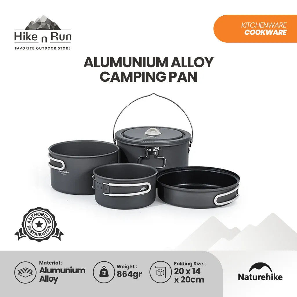 Alat Masak Camping Naturehike CNH22CJ002 Allumunium Alloy Camping Pan
