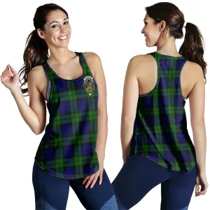 Bannatyne Tartan Women Racerback Tanks with Family Crest