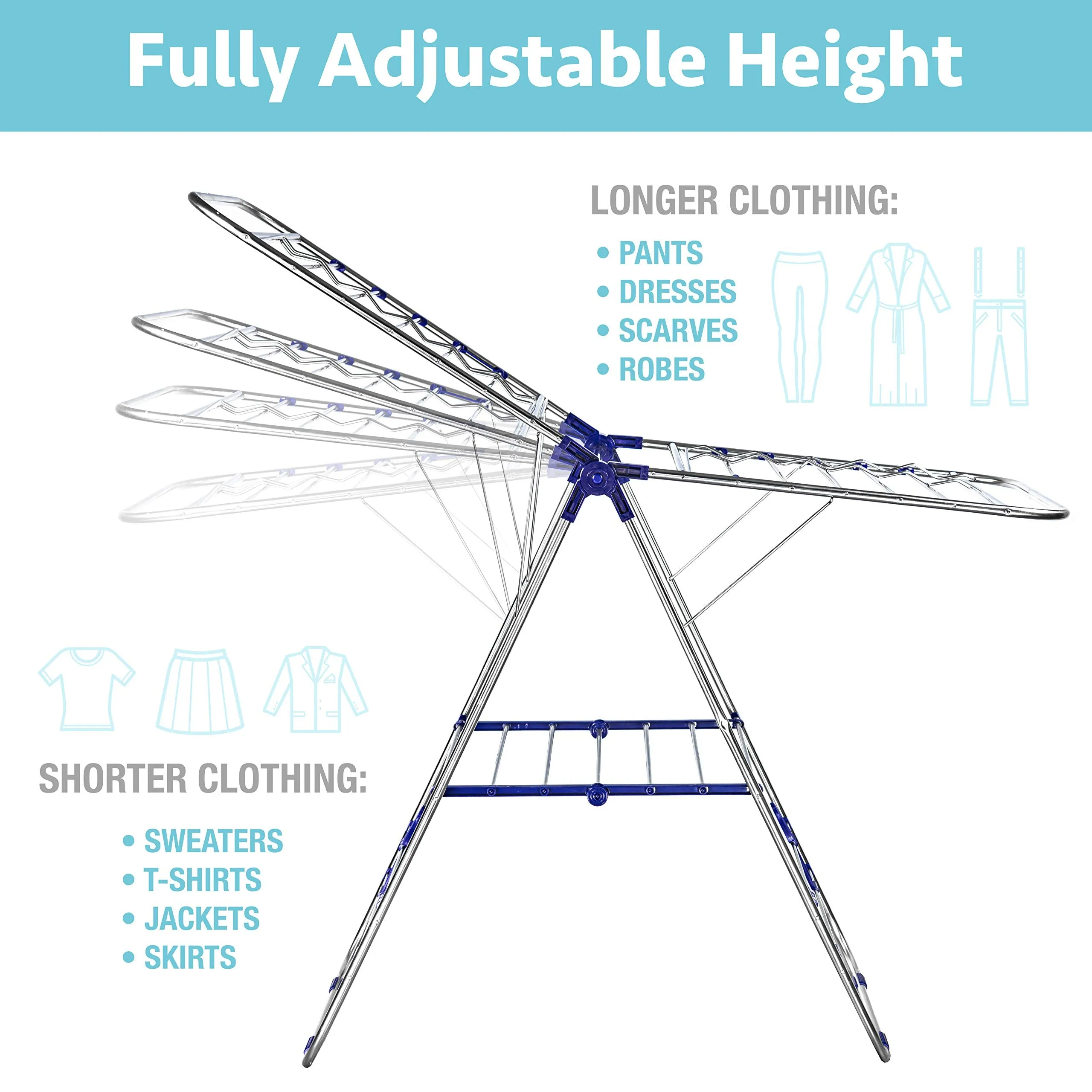 Bartnelli Laundry Drying Rack for Clothes