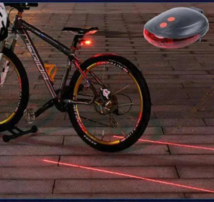 Bicycle Tail Light (5LED 2Laser)