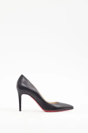 Black Leather Kate 85 Heel