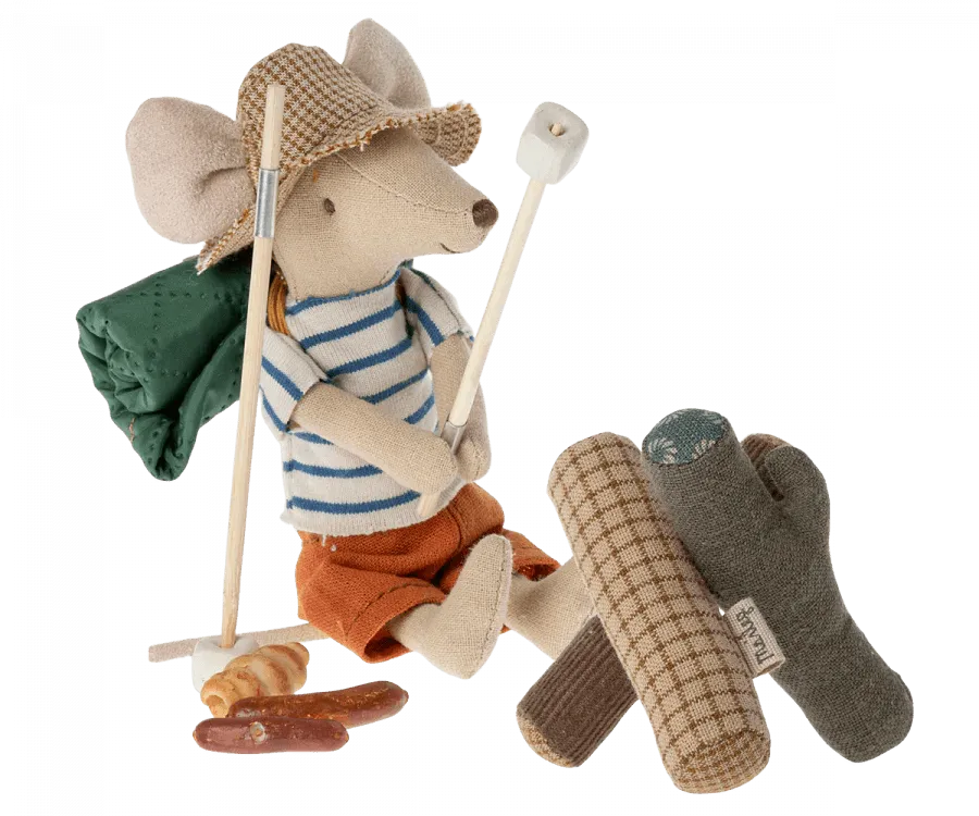 Bonfire Set, Mouse | Hiker Collection by Maileg