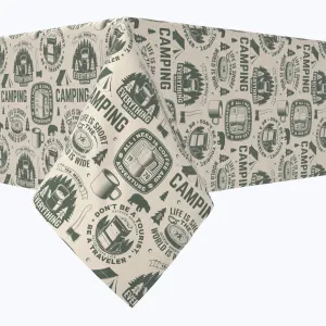 Camping Adventure Cotton Rectangles
