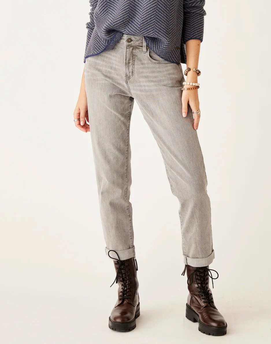 Carson Hi Rise Jean: Washed Grey