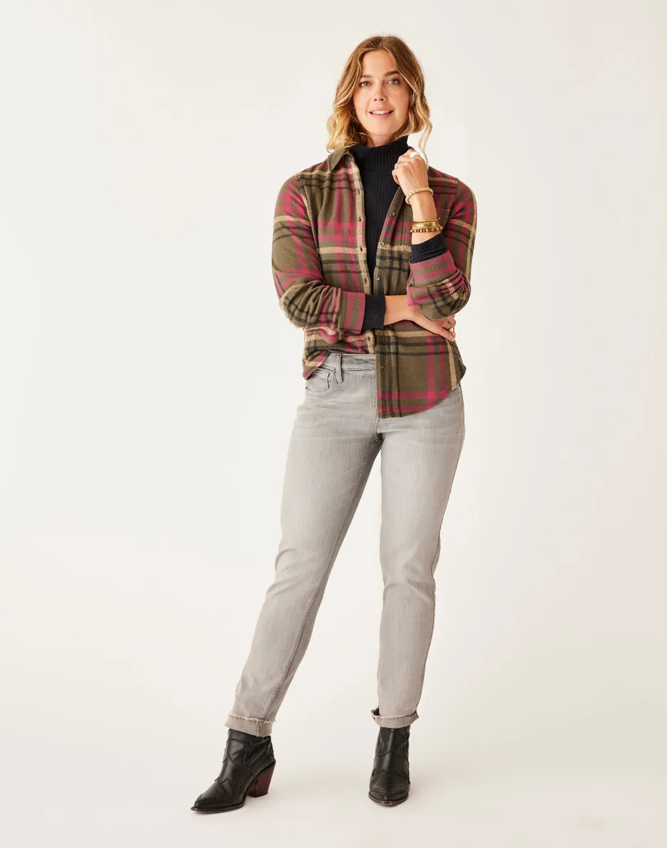 Carson Hi Rise Jean: Washed Grey