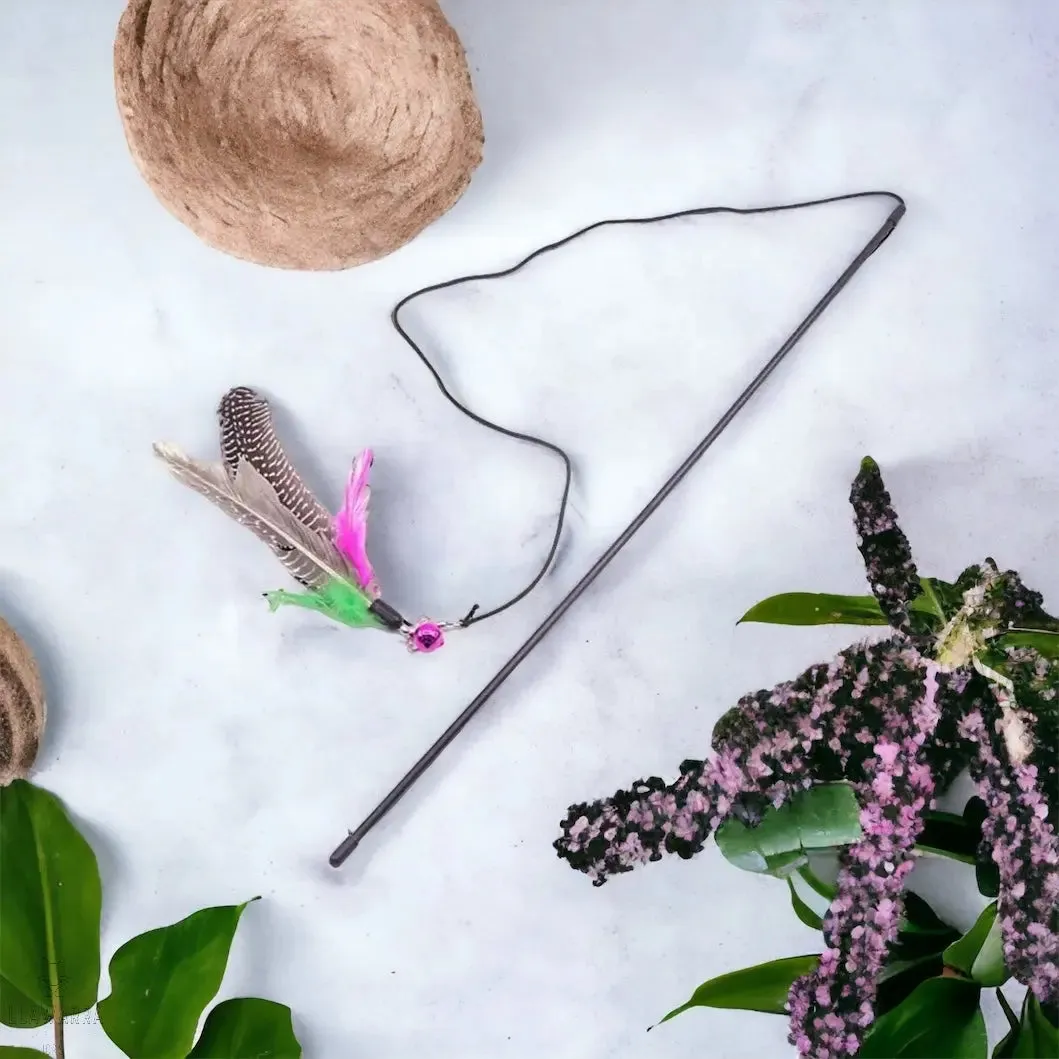 Cat Feather Teasing Wand