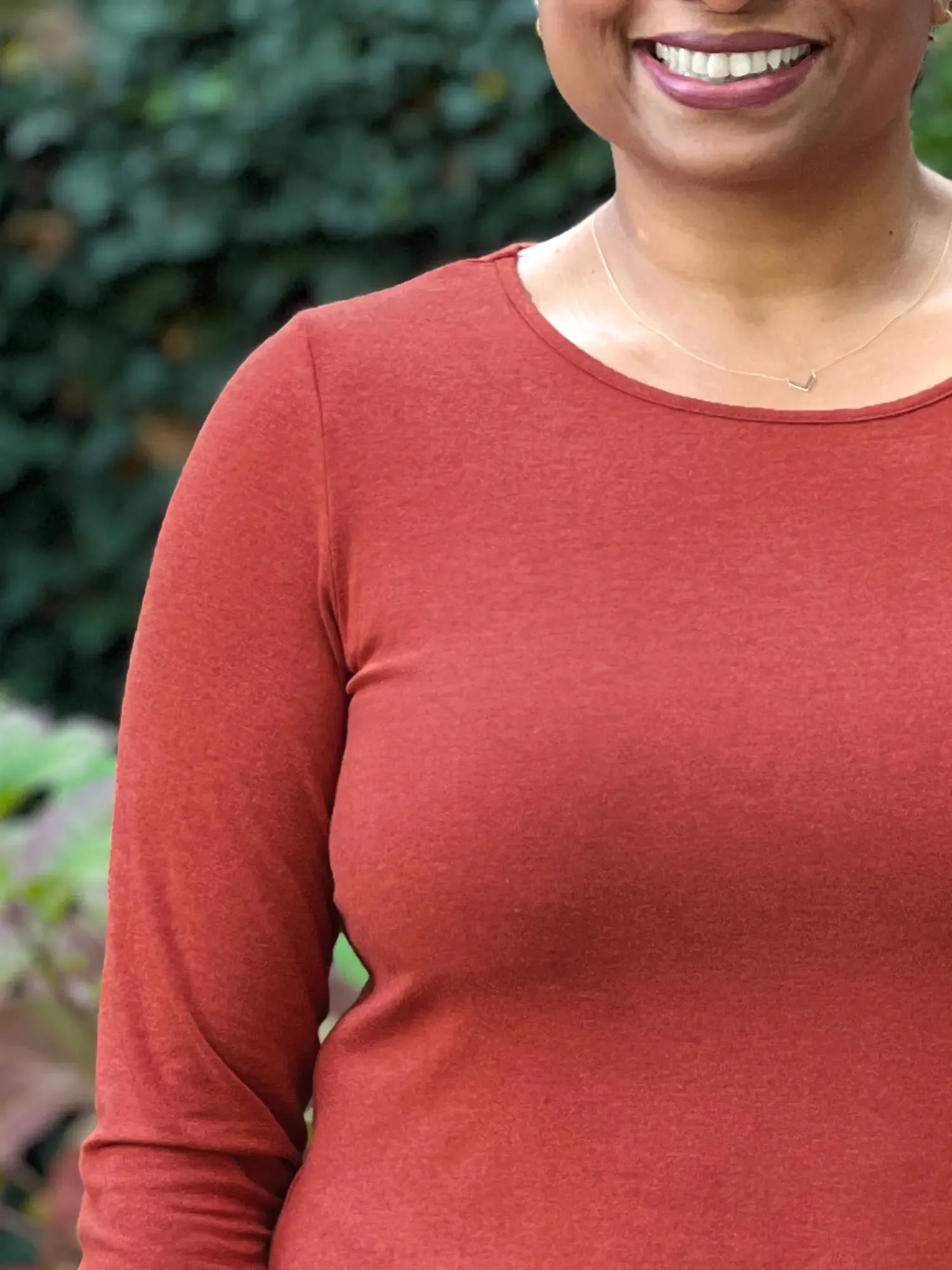 Chris 3/4 sleeve scoop neck top