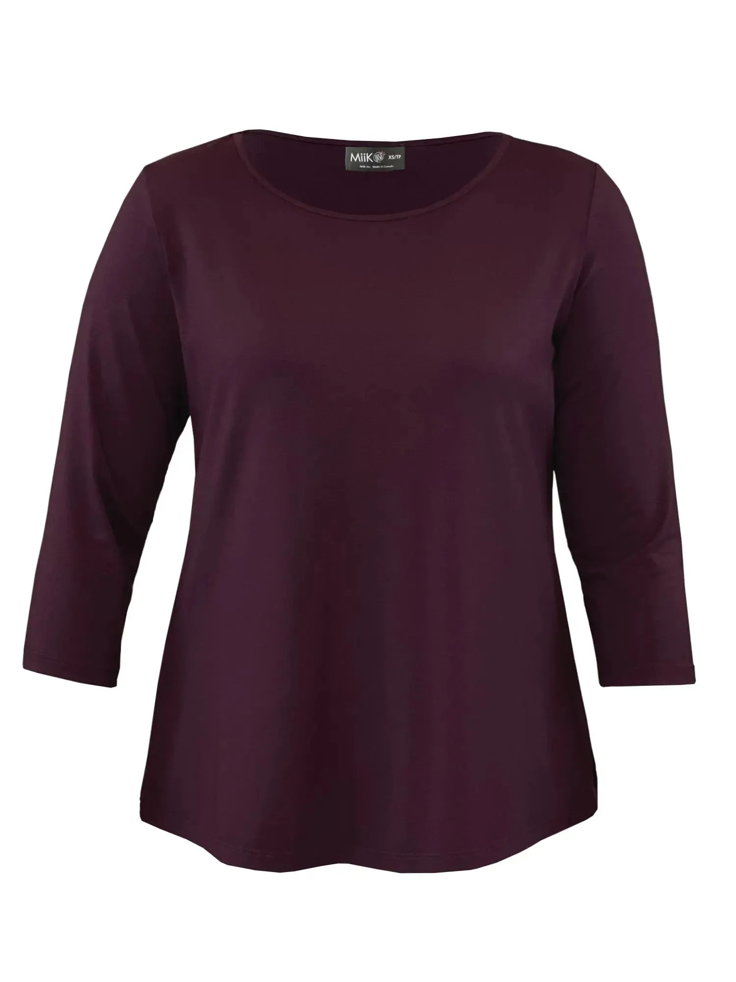 Chris 3/4 sleeve scoop neck top