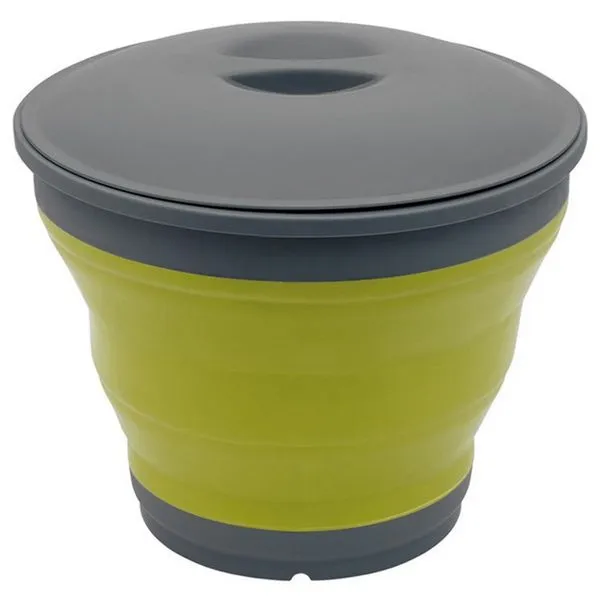 Collaps Bucket with Lid Green