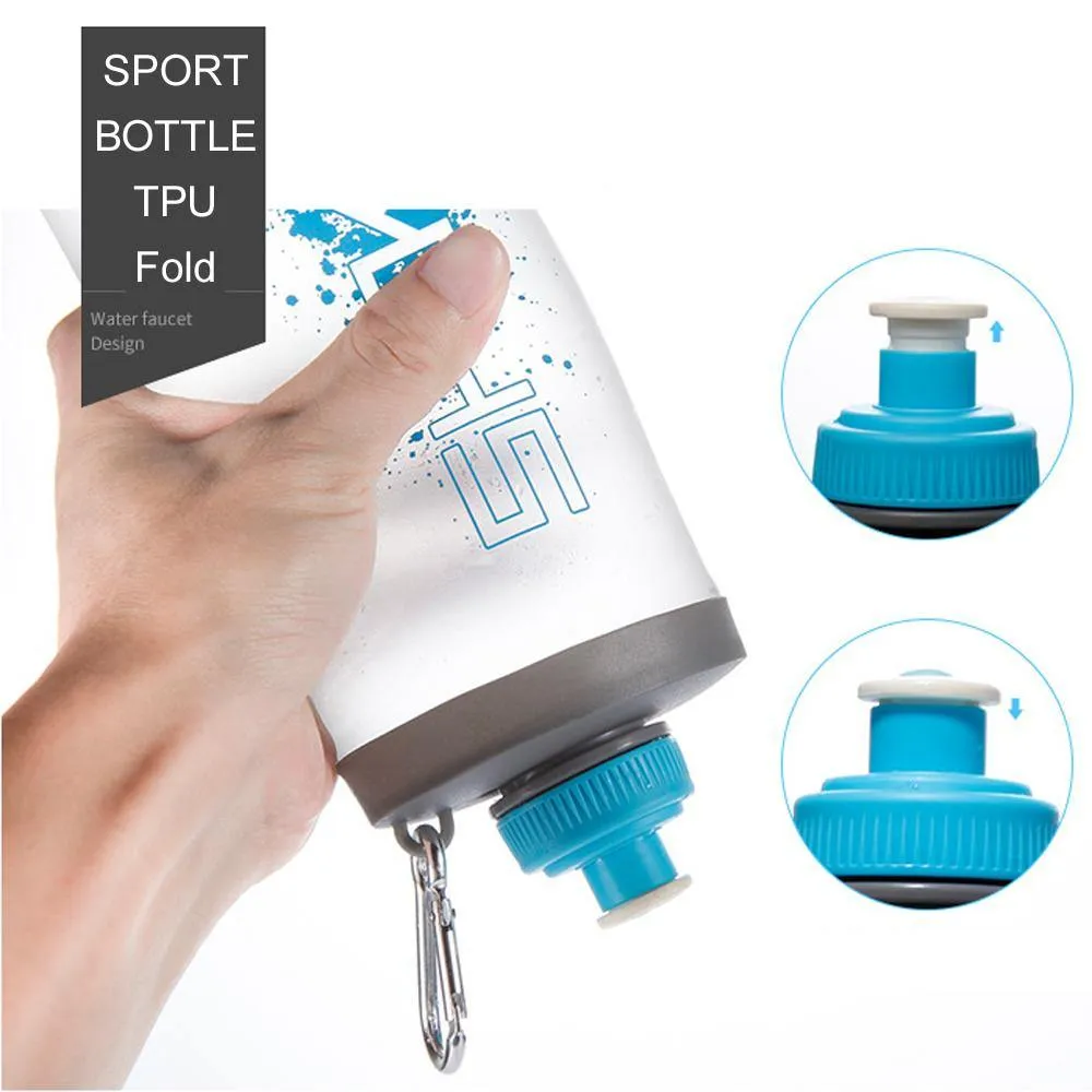 Collapsible Water Bottle Portable Silicone Reuseable Leak Proof