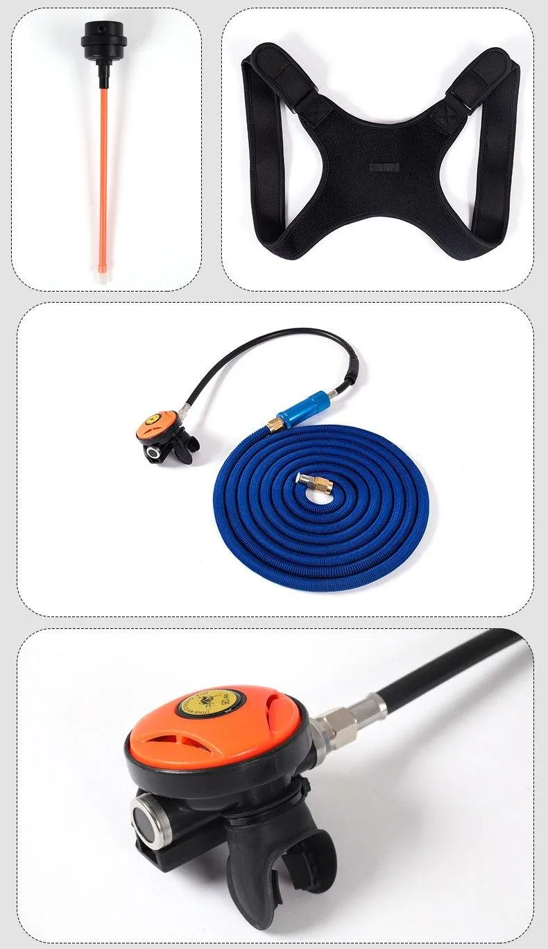 Diving Ventilator, Portable Rechargeable Scuba Diving Tank