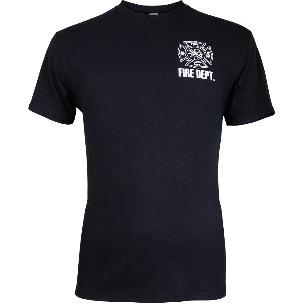 Fire Dept Logo Two Sided T-Shirt