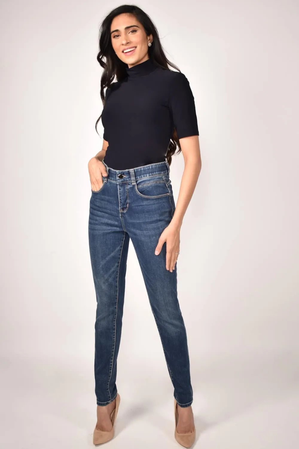 Frank Lyman Denim 213126U-DBLU Dark-Blue