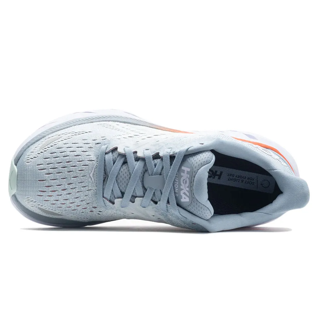 Hoka Womens Trainers Clifton 8 Lace-Up Low-Top Running Sneakers Mesh - UK 4.5