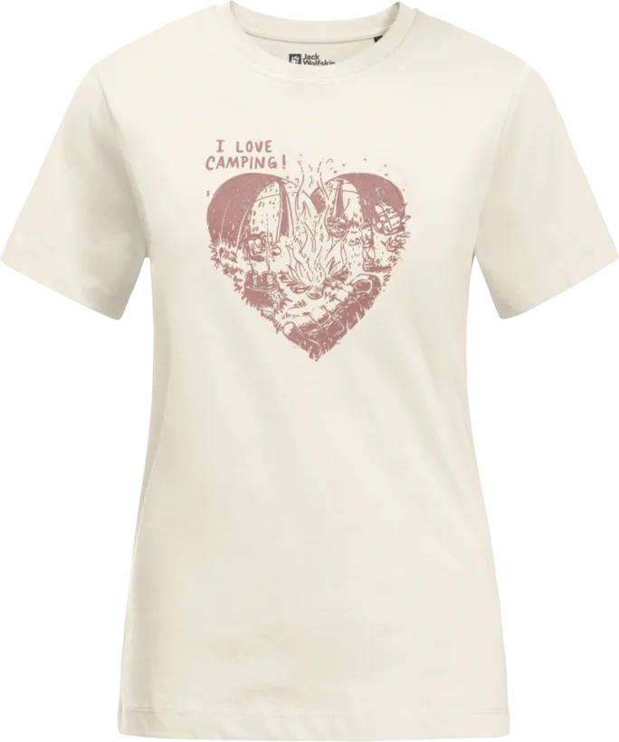 Jack Wolfskin Women&#x27;s Camping Love T Cotton White | Buy Jack Wolfskin Women&#x27;s Camping Love T Cotton White here | Outnorth