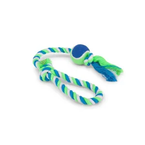 Kazoo Twisted Rope Sling Tennis Ball Large Dog Toy