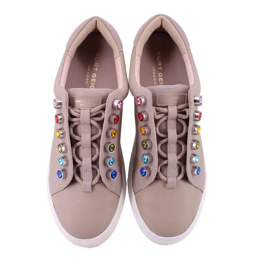 KURT GEIGER LIVIAH CHUNKY RAINBOW SNEAKERS TAUPE 40 EU | 9.5 US