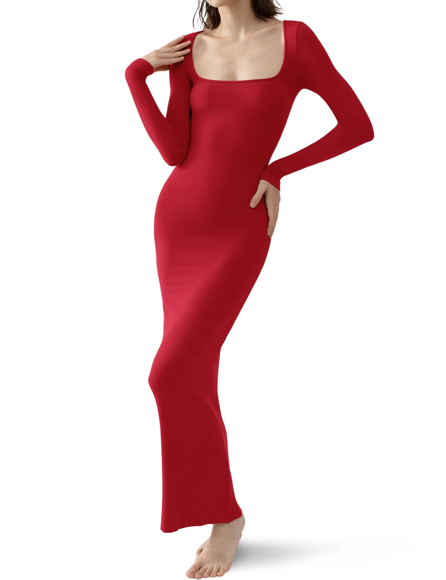 Long Sleeve Dressfor Women Maxi Dresses Dupes Bodycon Dresses for Women Jet Black Small