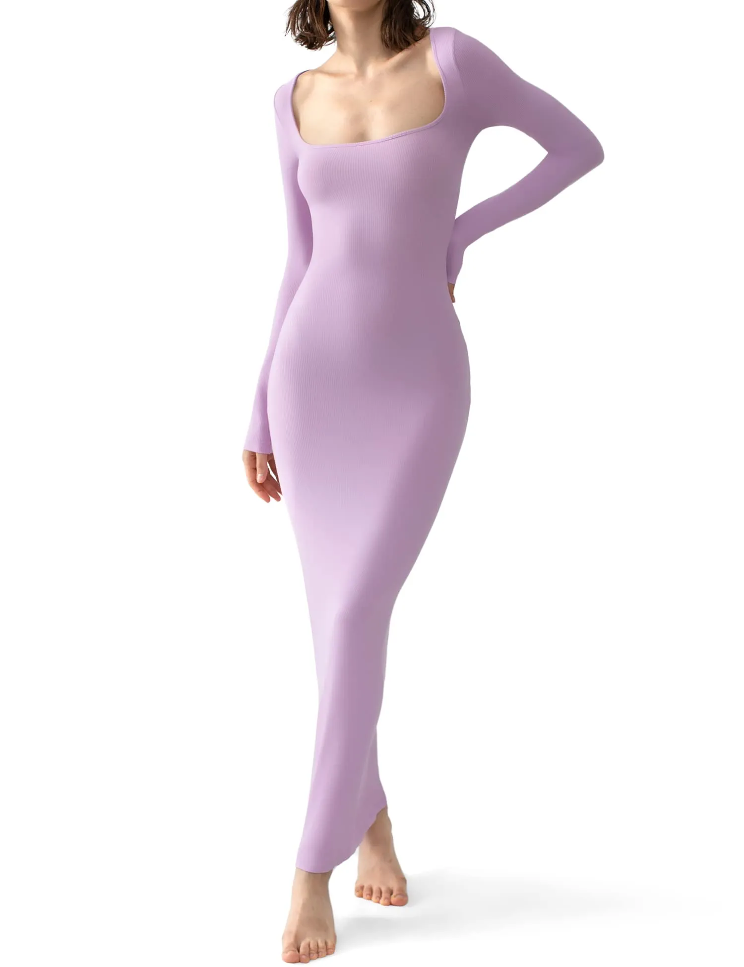 Long Sleeve Dressfor Women Maxi Dresses Dupes Bodycon Dresses for Women Jet Black Small