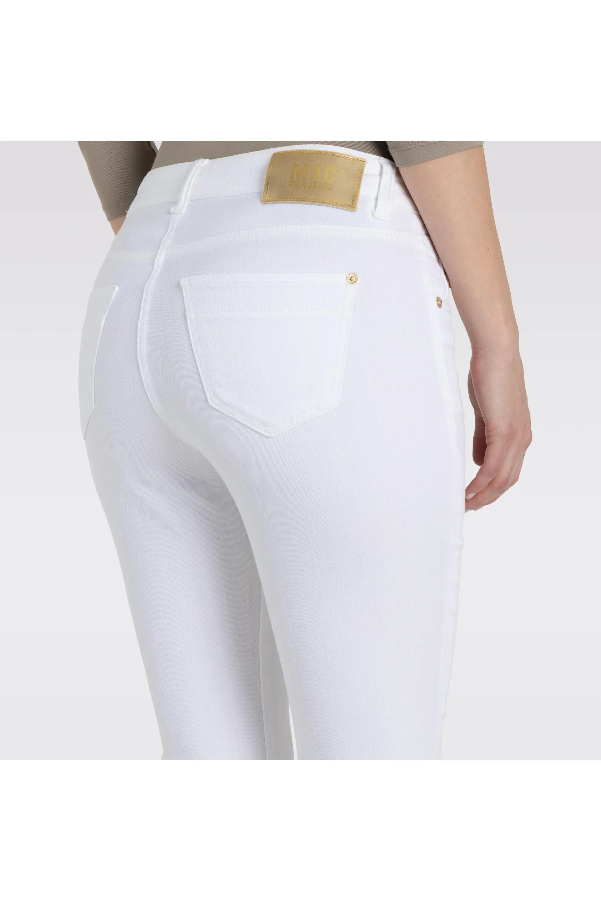 Mac Jeans Rich Slim Chic 5755-90-0389L | D010 White | Offered Online Only