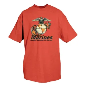 Marines The Few The Proud EGA Gold T-Shirt