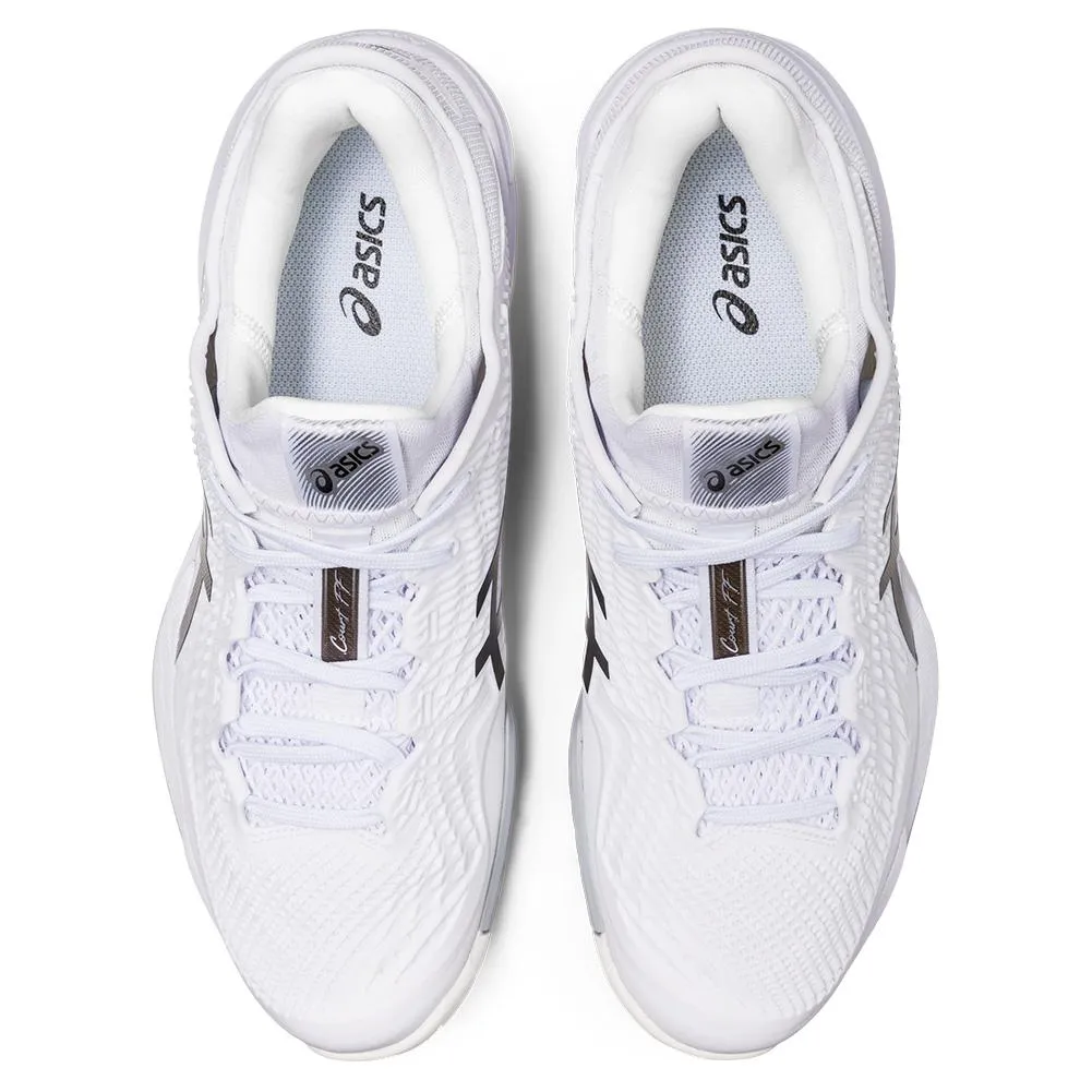 Men`s Court FF 3 Tennis Shoes White and Black