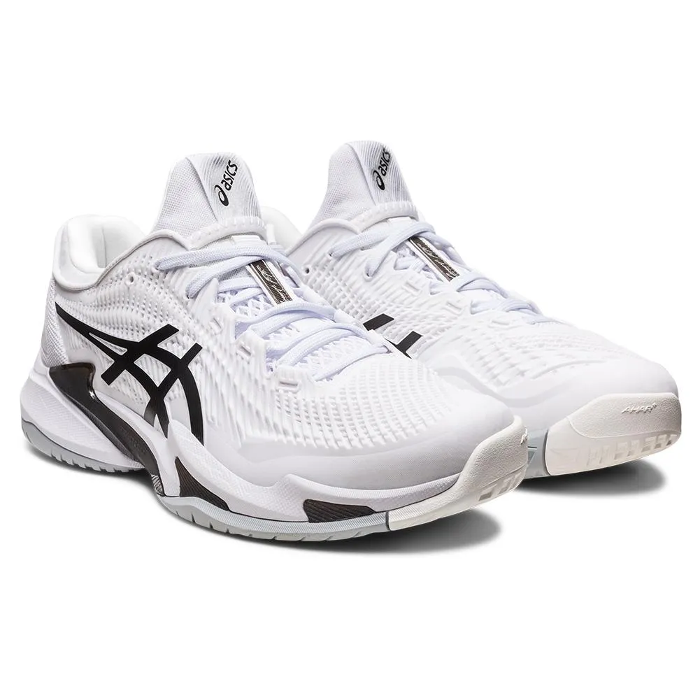 Men`s Court FF 3 Tennis Shoes White and Black