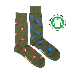 Men's Tent and Campfire Socks