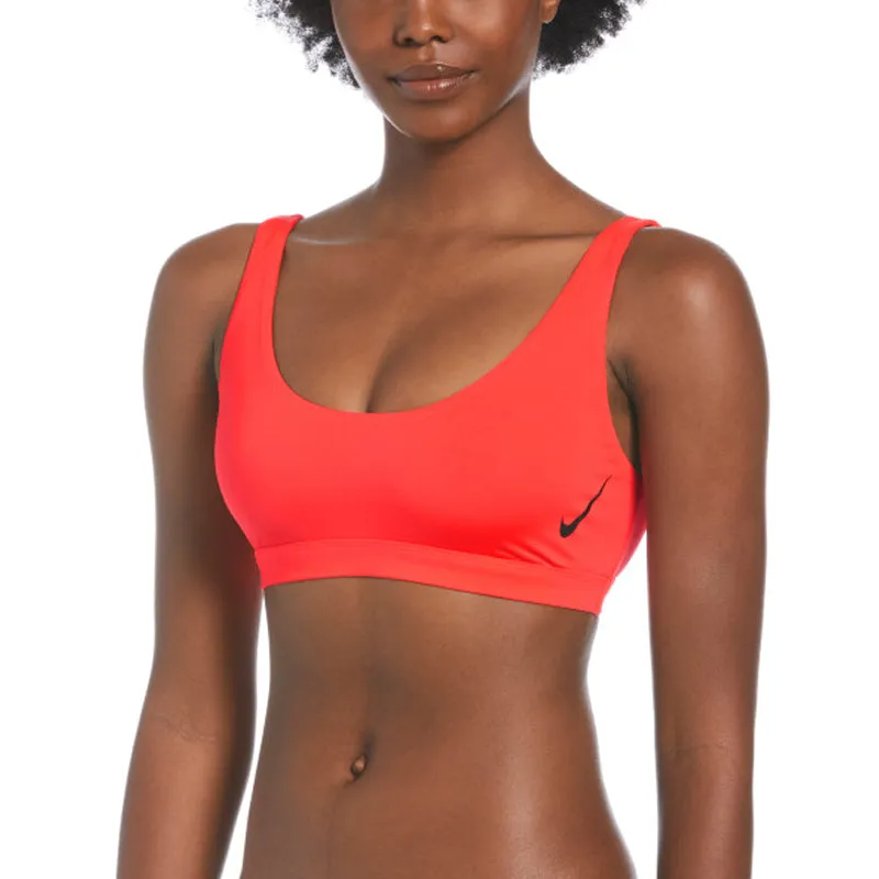 Nike - Women's Sneakerkini Scoop Neck Bikini Top (Bright Crimson)