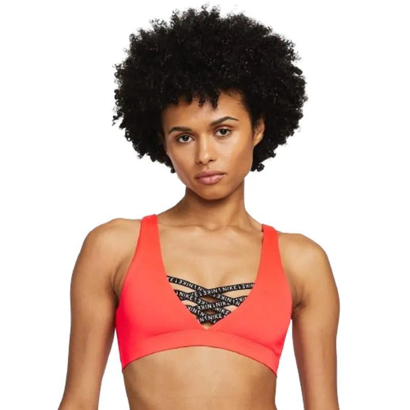 Nike - Women's Sneakerkini Scoop Neck Bikini Top (Bright Crimson)