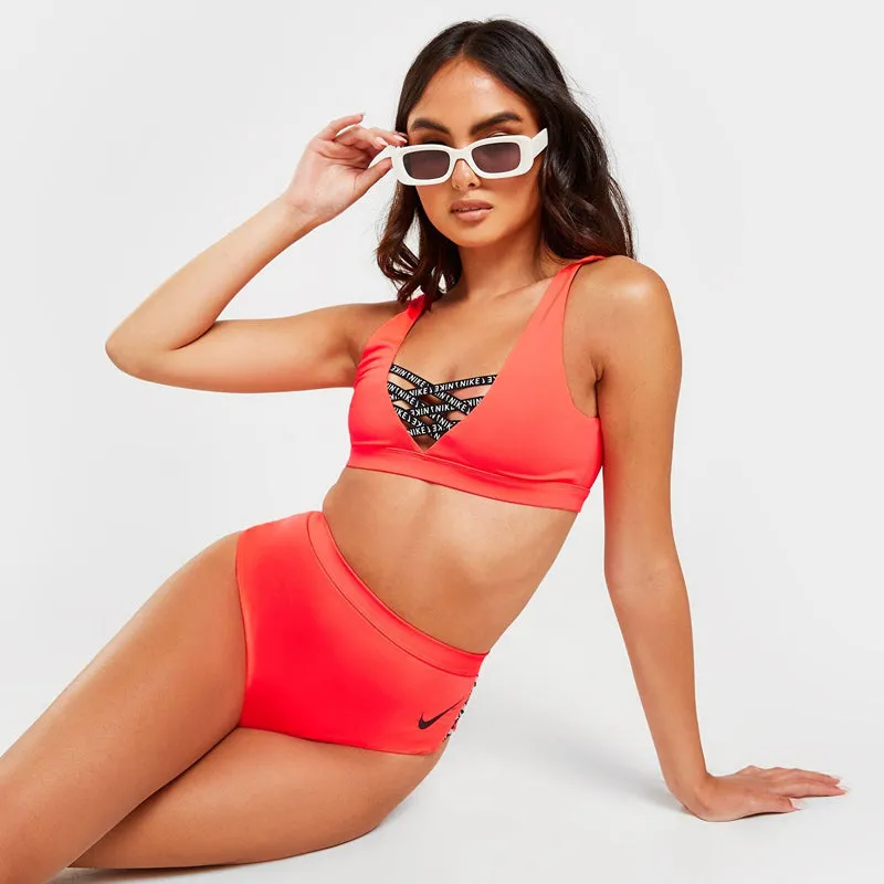 Nike - Women's Sneakerkini Scoop Neck Bikini Top (Bright Crimson)