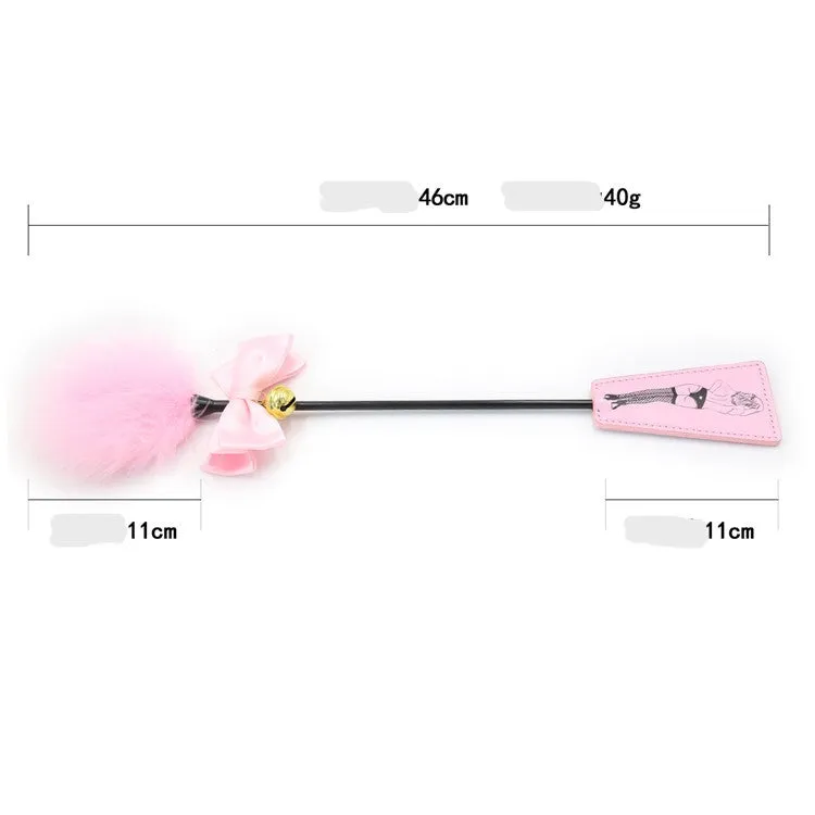 Pink Feather Tickler and Mistress Spanking Crop