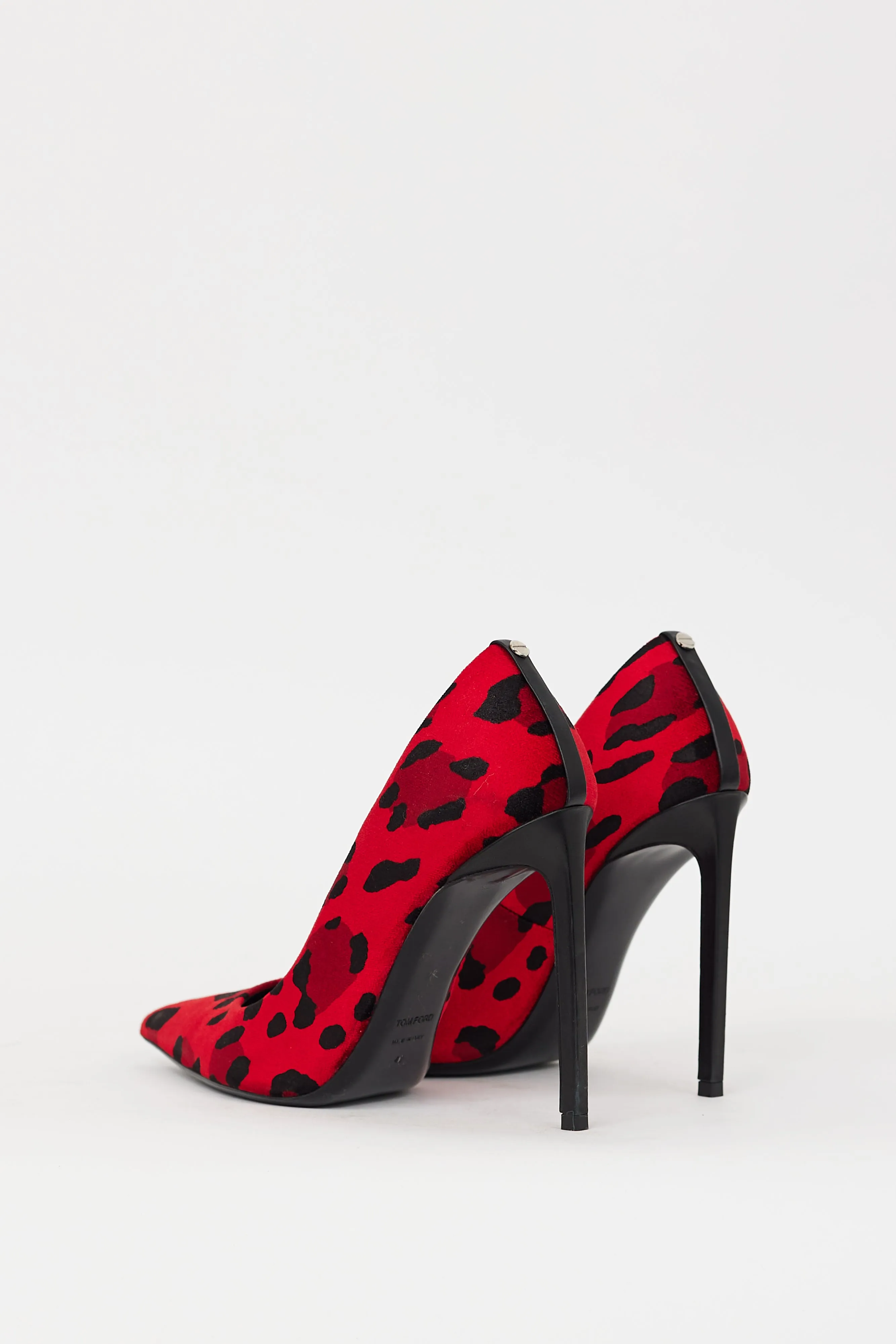 Red & Black Printed Heel