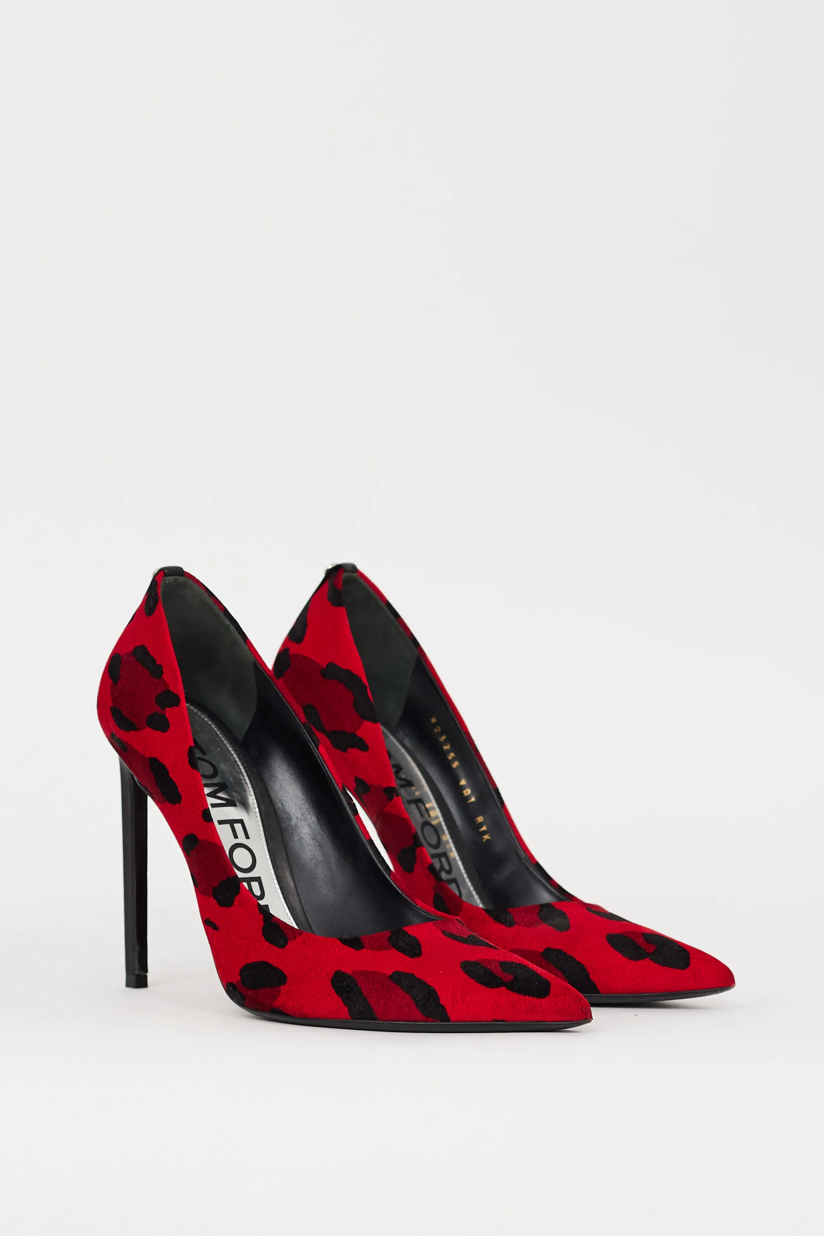 Red & Black Printed Heel