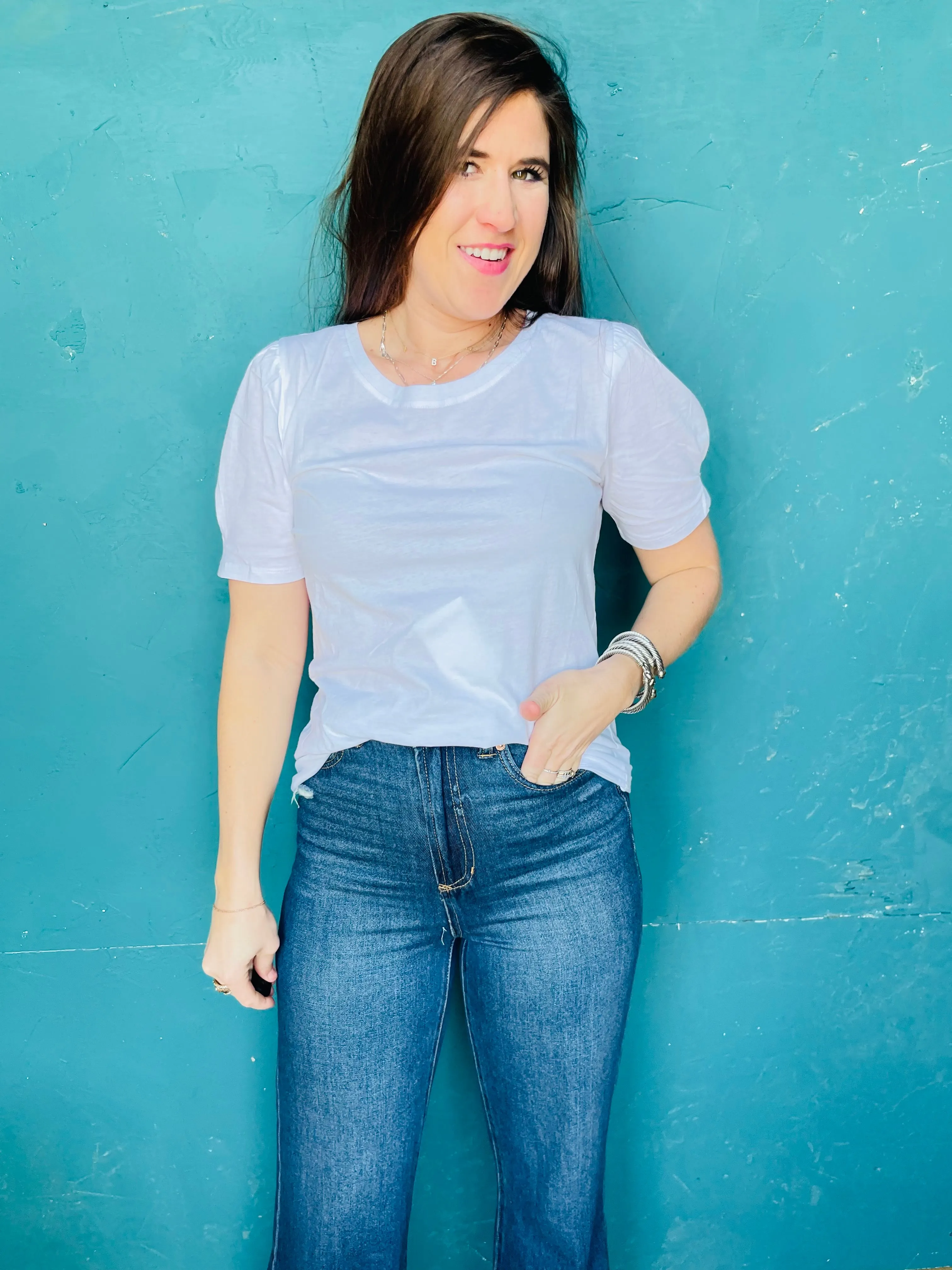 Scarlette Puff Shoulder Top