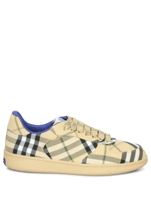 Seasonal Check Beige Sneakers