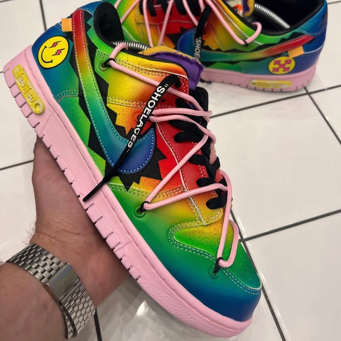 SNEAKER FULL CUSTOM SERVICE <br> WITH RETURN SHIPPING <br> PRICE - £600
