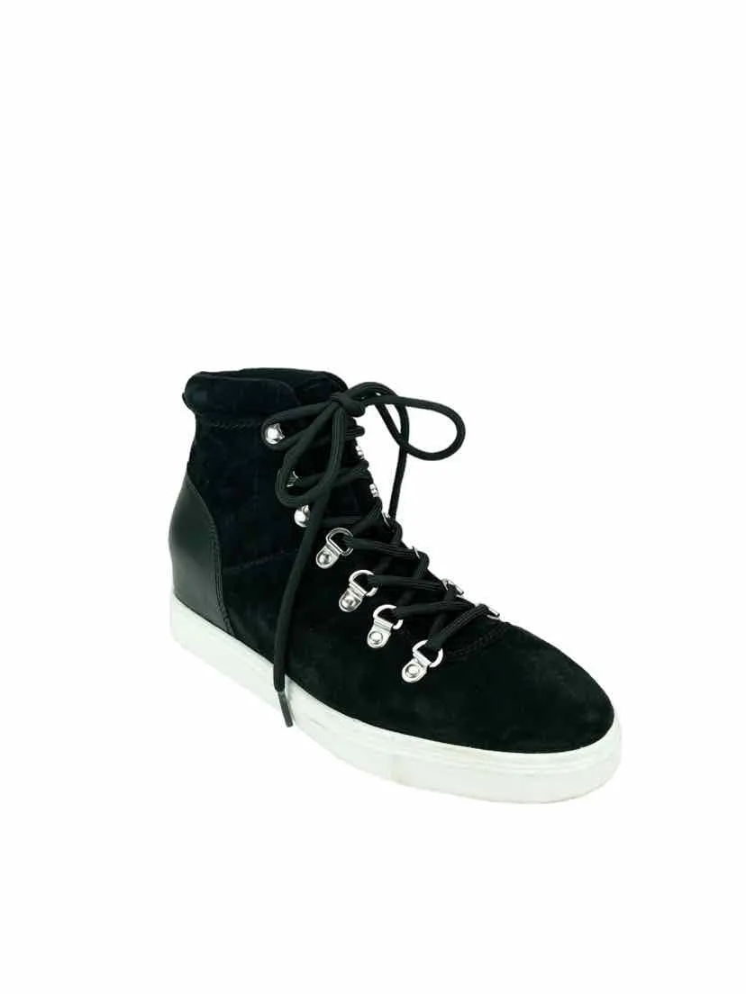 Steven by Steve Madden Women's Kalea Suede High-Top Sneaker Black Size 9.5