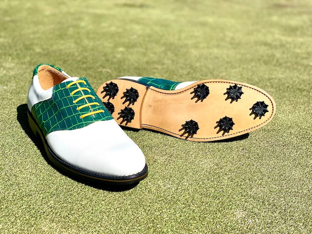 Two-Tone Nile Crocodile Golf Shoe