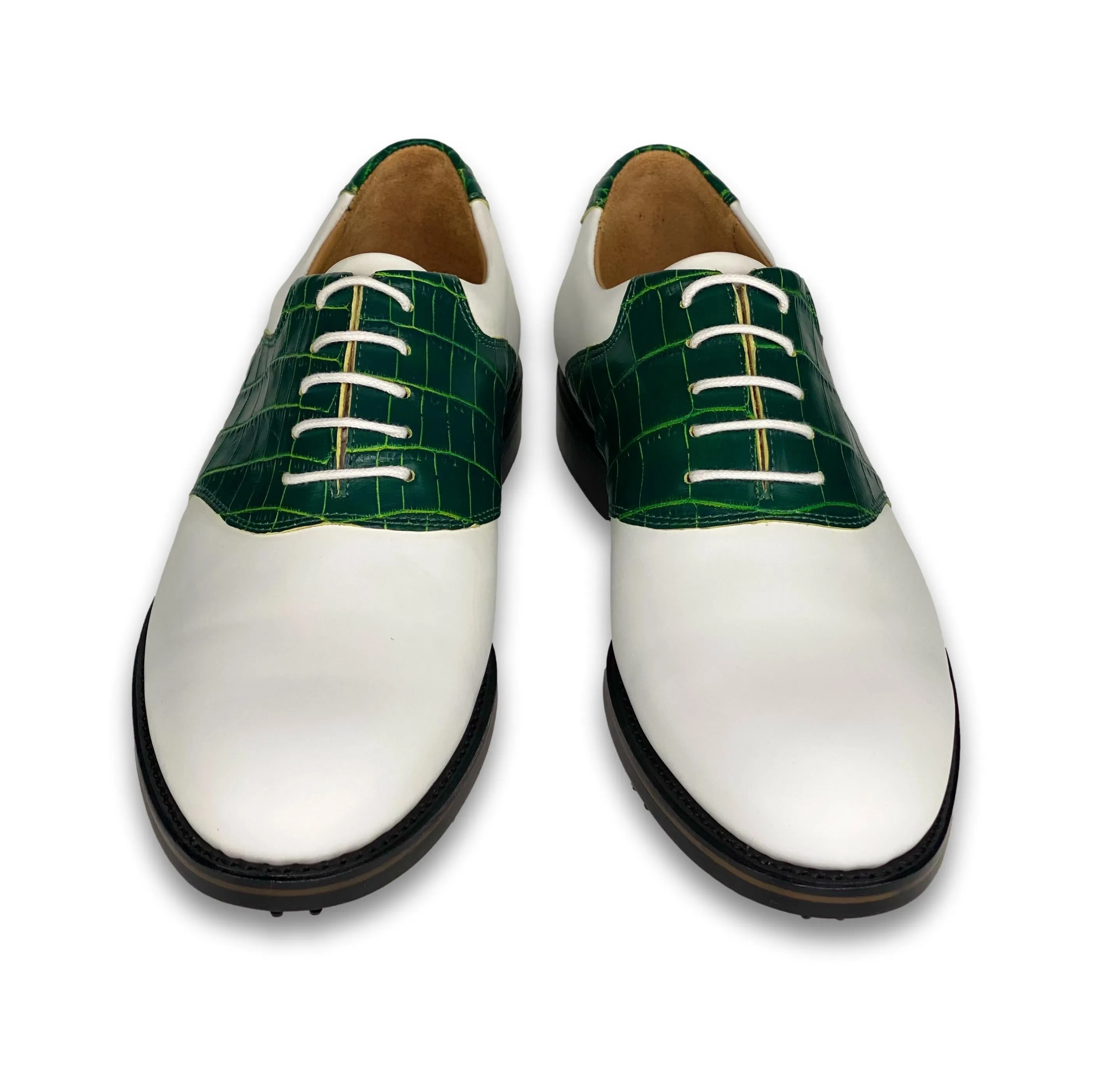 Two-Tone Nile Crocodile Golf Shoe