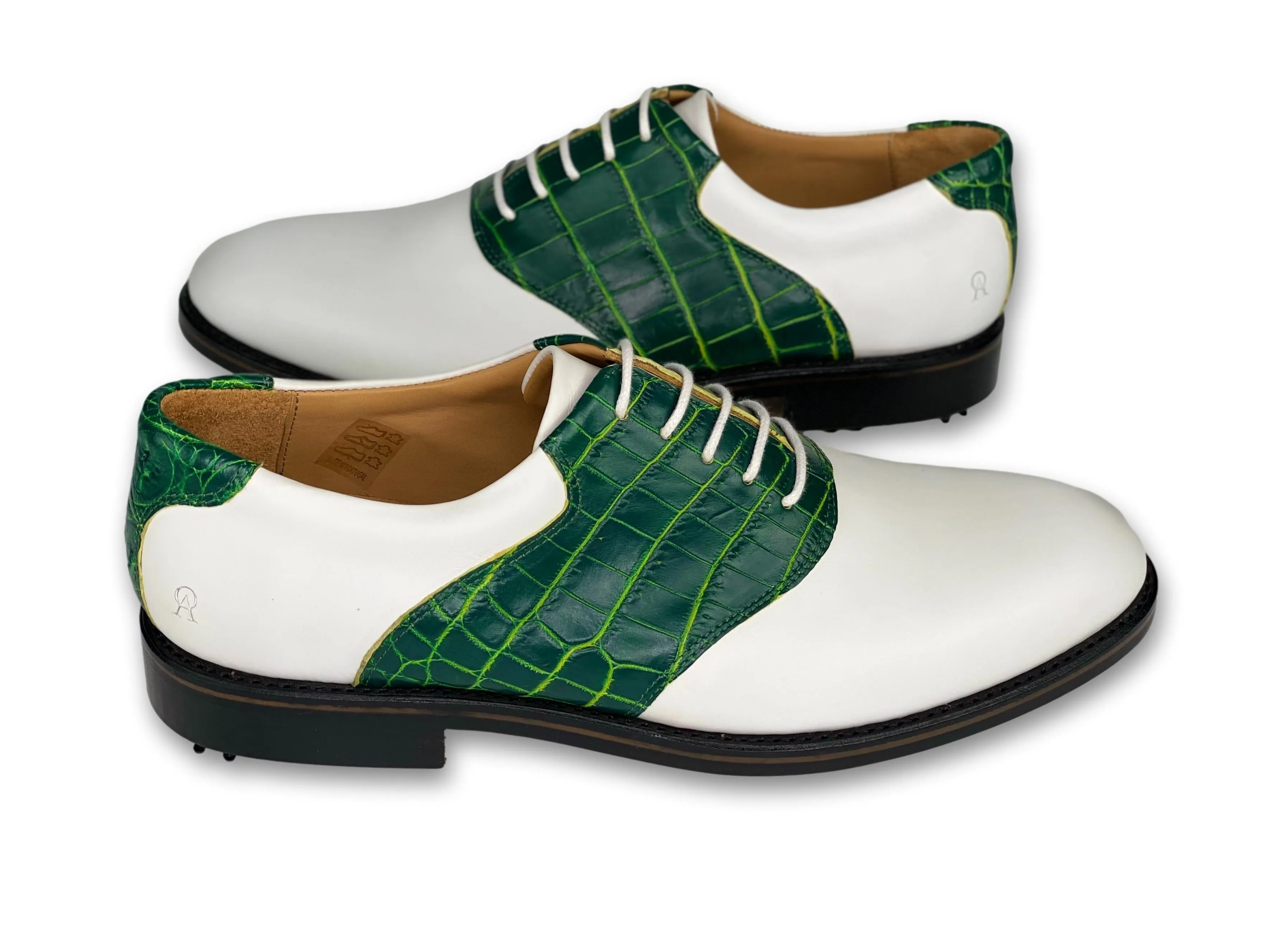 Two-Tone Nile Crocodile Golf Shoe