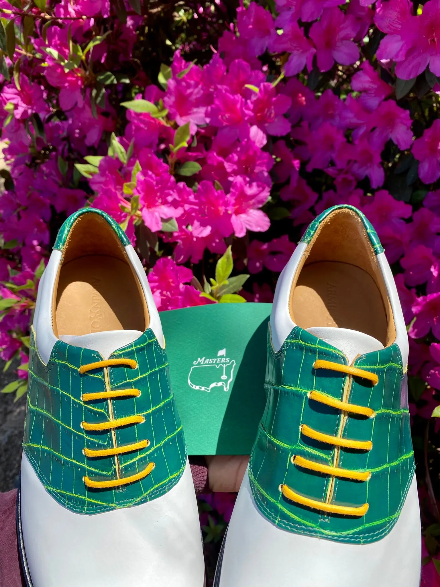 Two-Tone Nile Crocodile Golf Shoe