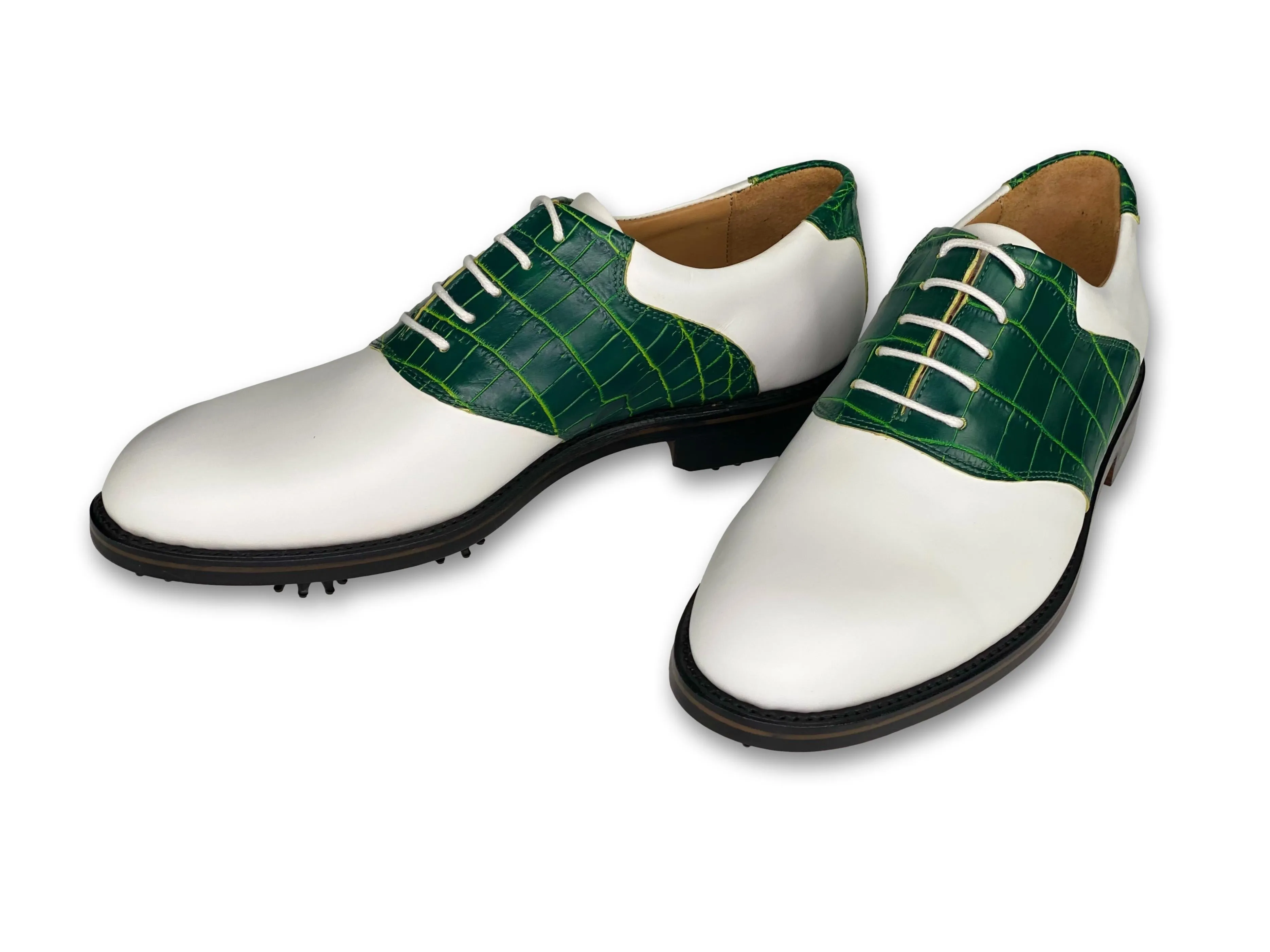 Two-Tone Nile Crocodile Golf Shoe