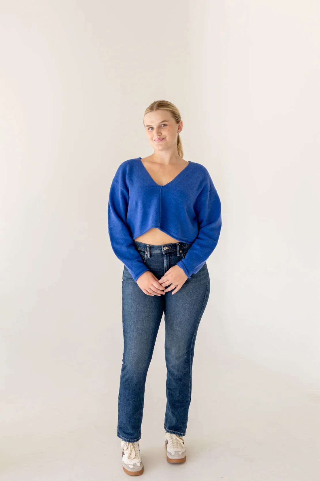 We The Free Leila High-Rise Leggy Slim Jeans | Cupid Blue