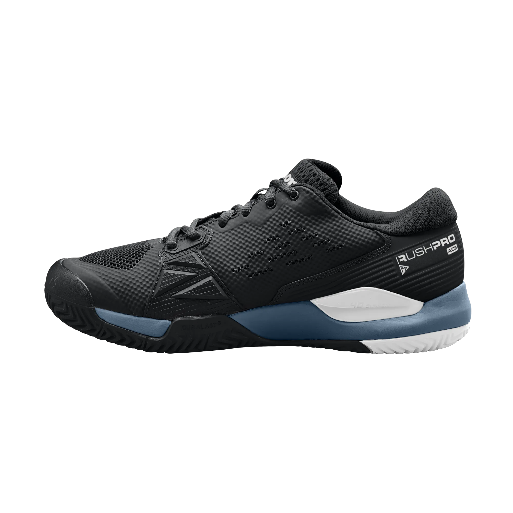 Wilson Men's Rush Pro Ace Tennis Shoes Black Blue