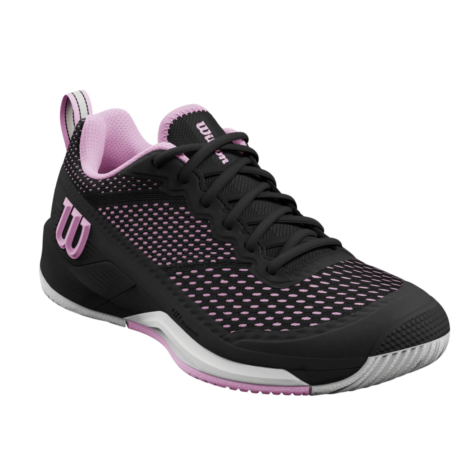 Wilson Rush Pro 4.5 Women Tennis Shoes - Black/Black/Pirouette