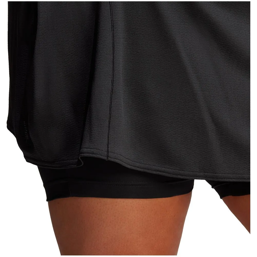 Women's Match 13 Inch Tennis Skort Plus Size Black
